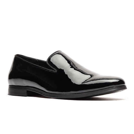 Passi Sovrani GIANNI Patent Loafer Black – Men’s Formal Patent Leather Shoes USA