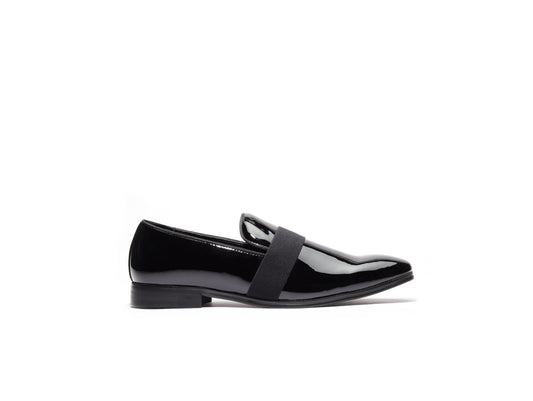 Passi Sovrani Angelo Black Patent Loafers – Luxury Men’s Dress Shoes USA