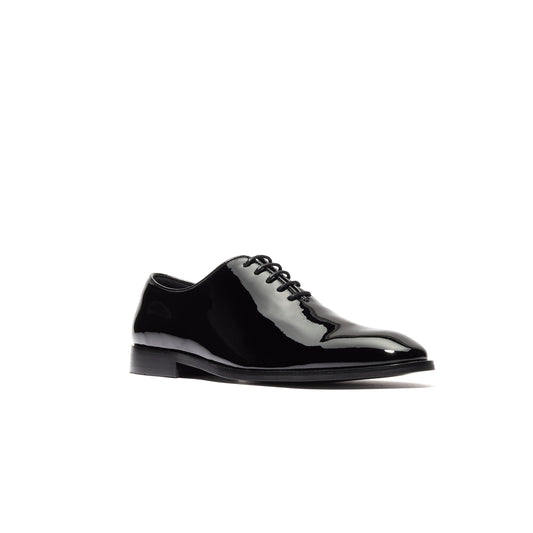 Black ANDREO Wholecut Patent Oxford men’s dress shoes USA