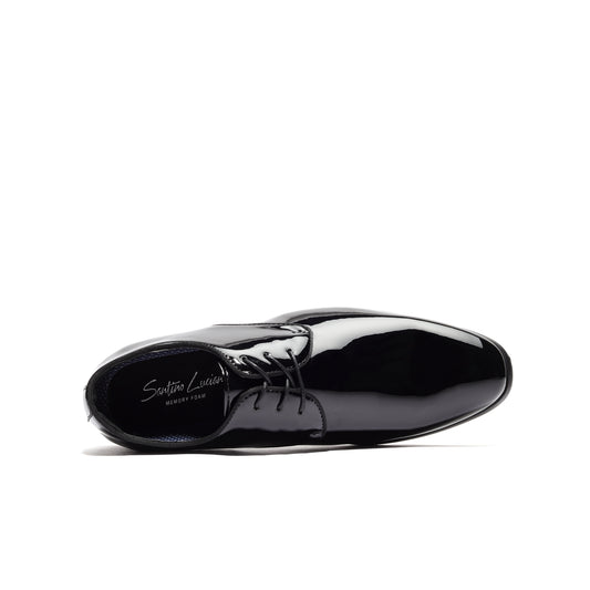 Passi Sovrani Benicio Black Derby – Luxury Men’s Dress Shoes USA