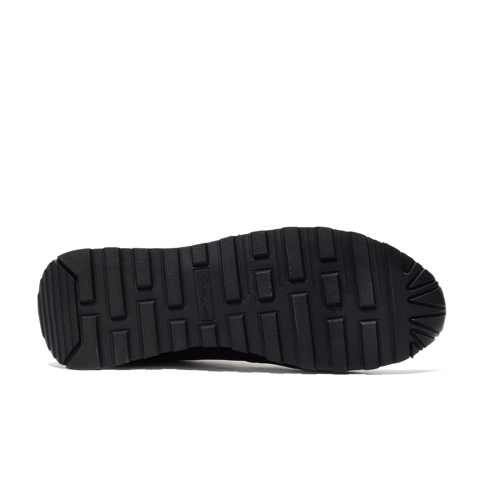 Close-up of the outsole of sand athleisure men's performance mesh runner shoes, featuring a durable traction pattern designed for enhanced grip and stability during running and daily activities.